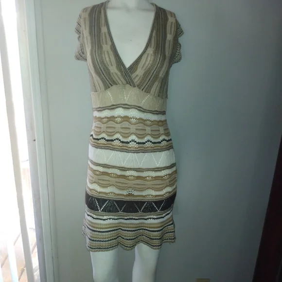 Used Tan Knit Dress - Picture 1 of 1